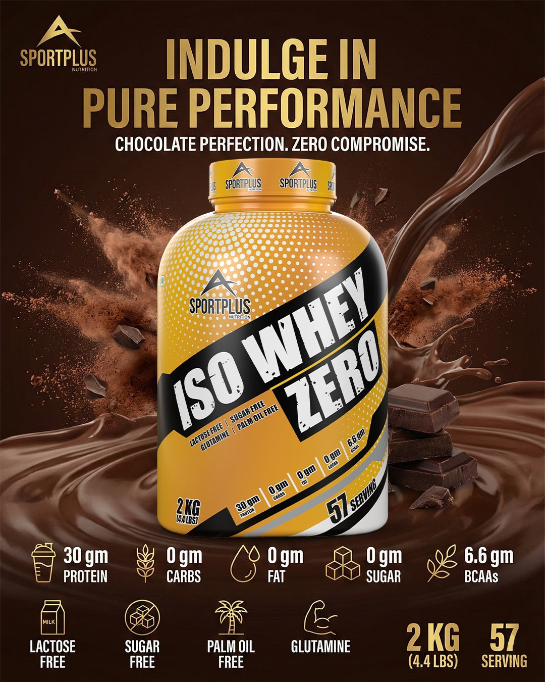 ISO Whey Zero: The Purest Lean Muscle Protein by SportPlus Nutrition