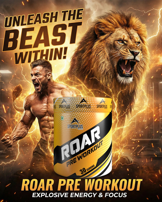 Sportplus Nutrition Roar Pre Workout — a performance booster designed to take your workouts to the next level: