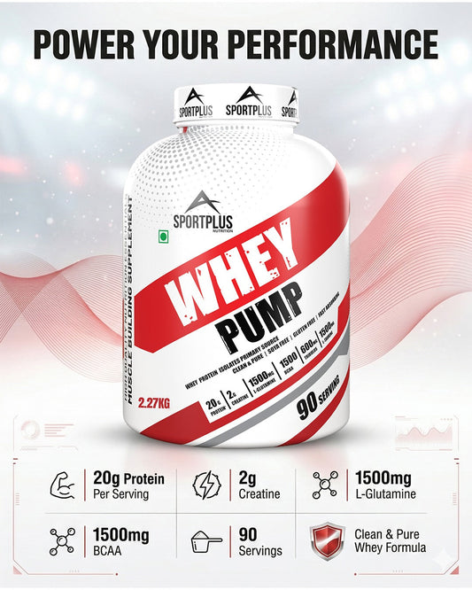 Whey Pump – Clean & Pure Whey Isolate by SportPlus Nutrition