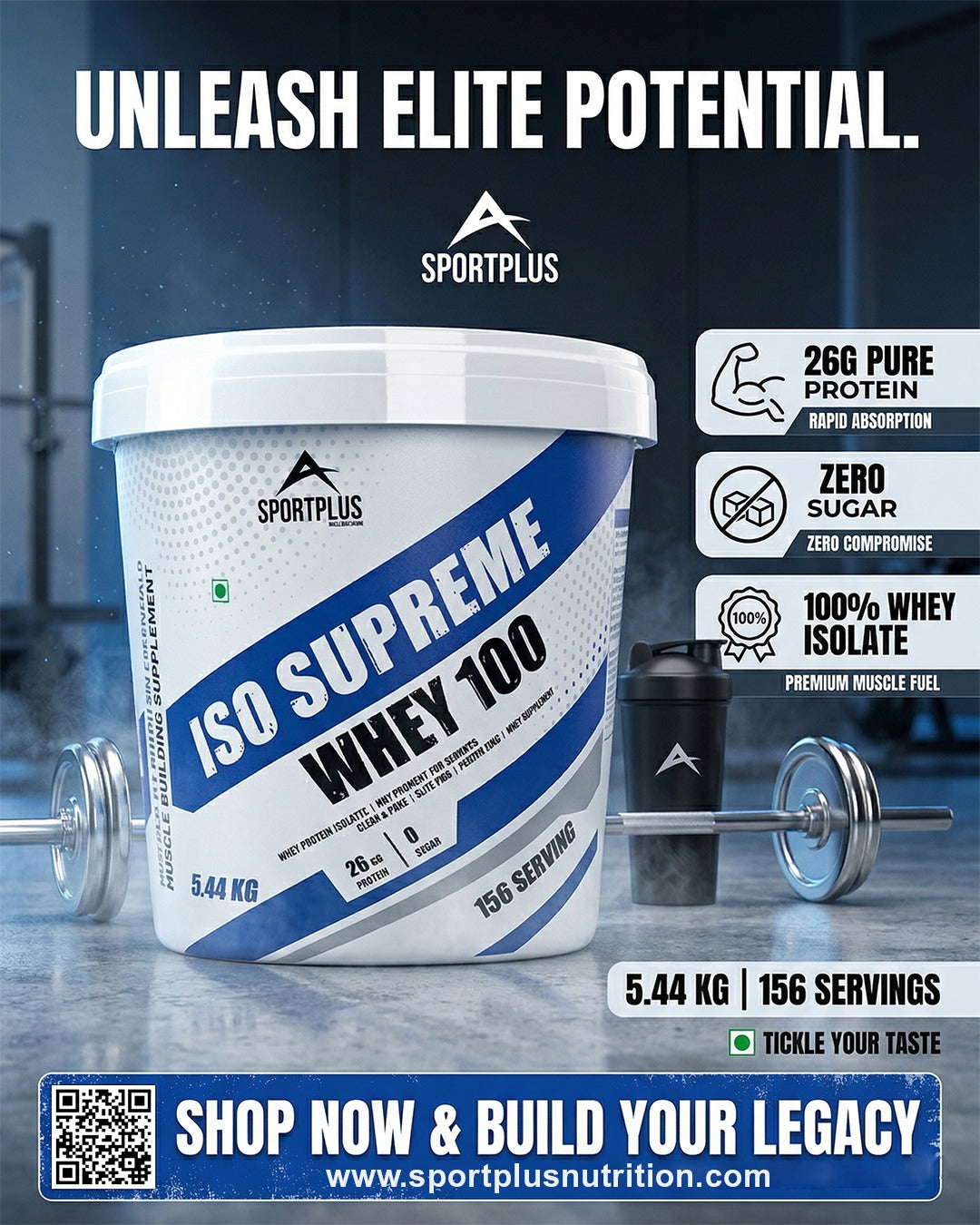 ISO Supreme Whey 100 – Pure Isolate Protein for Lean Muscle Growth ...